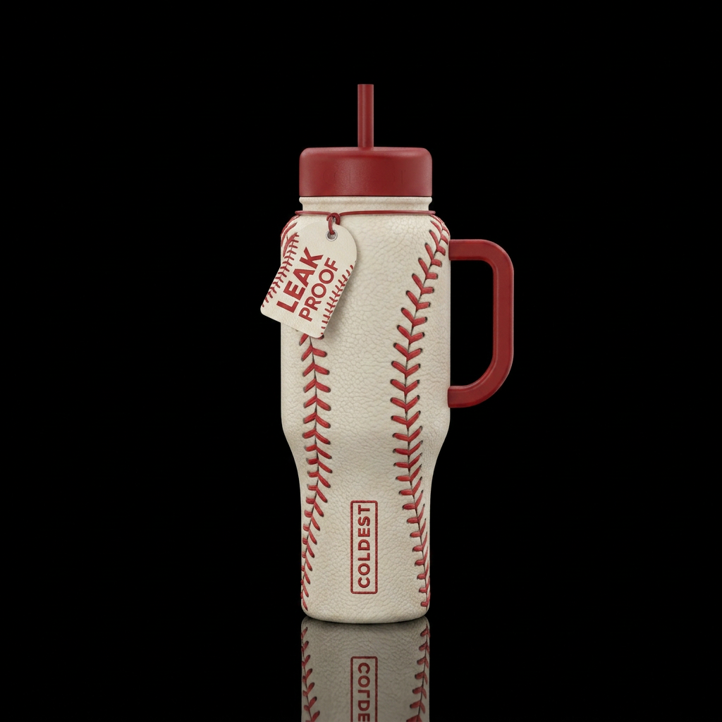 Baseball water bottle design