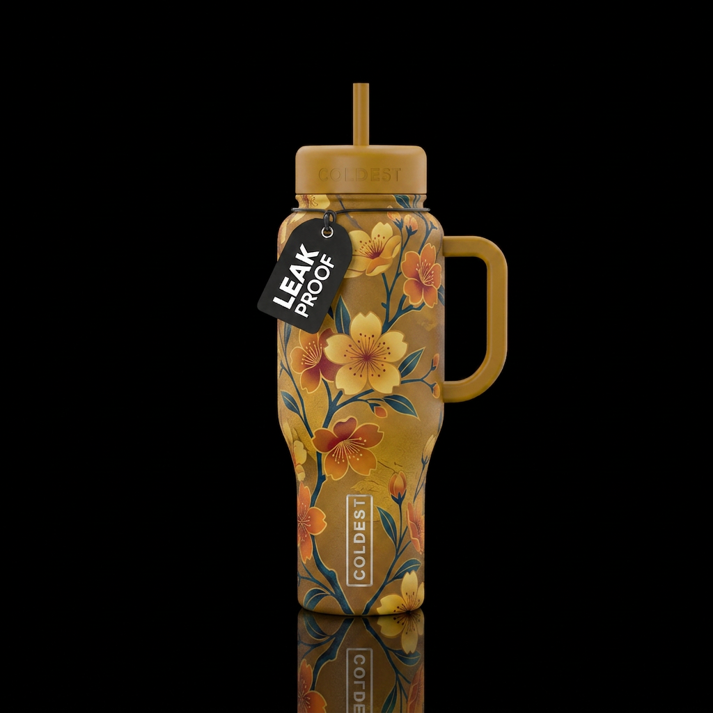 Blossom water bottle design