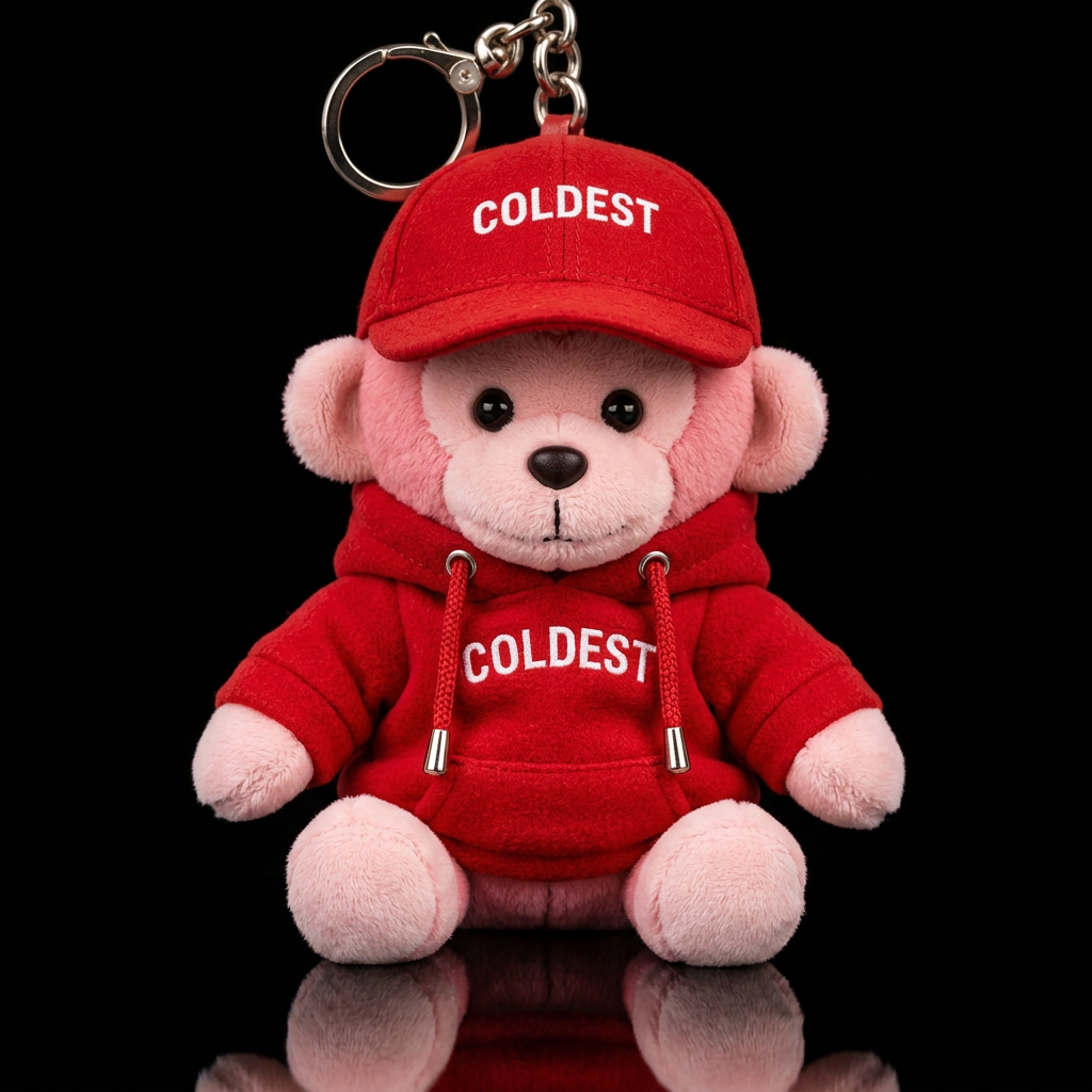 Pink monkey red jacket and hoodie water bottle design
