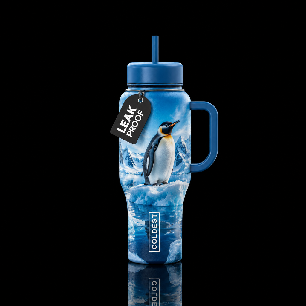 Penguin, ice water bottle design