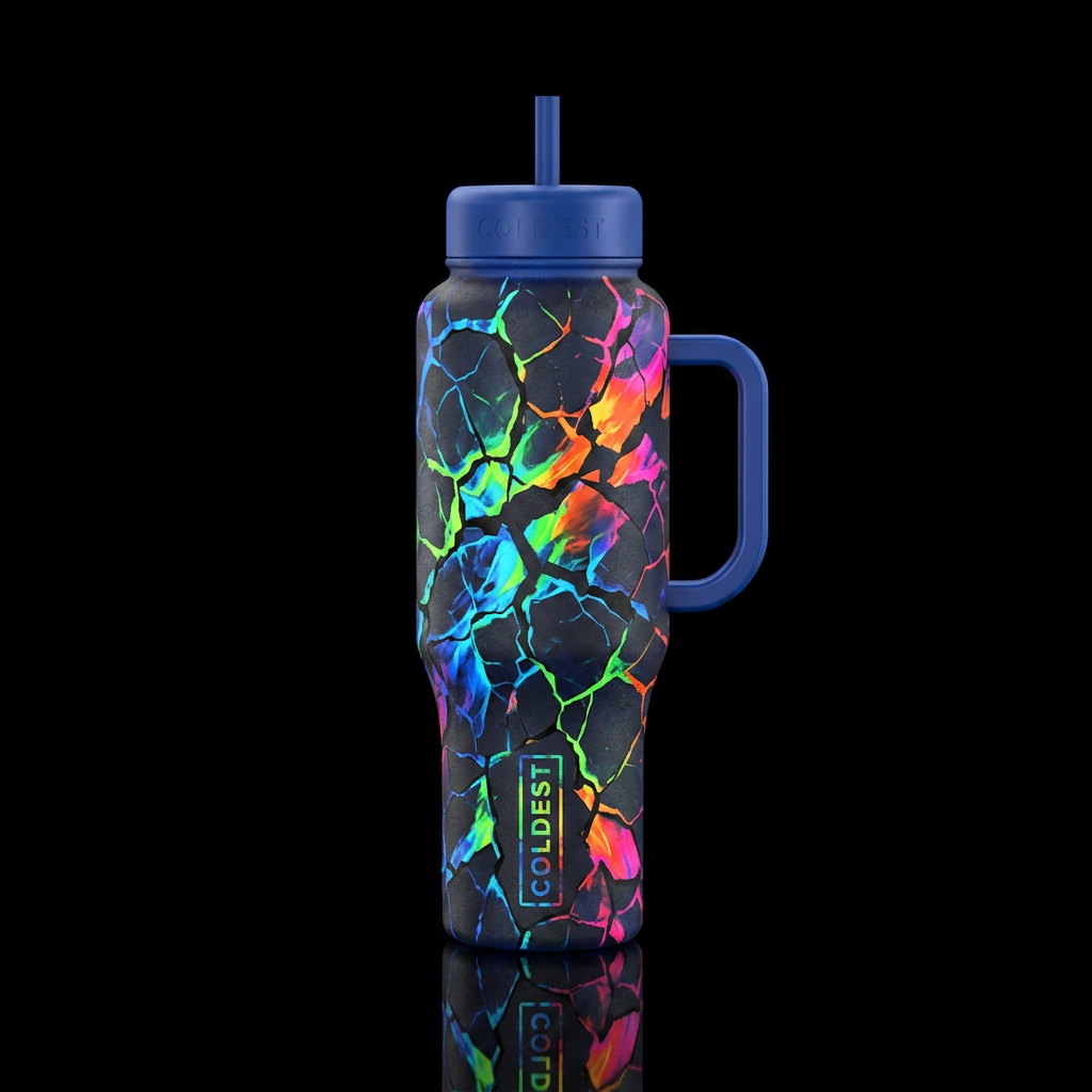 Broken expectations water bottle design