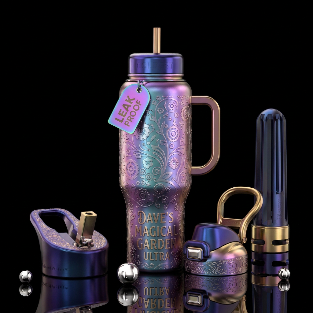 DAVES MAGICAL GARDEN ULTRA water bottle design