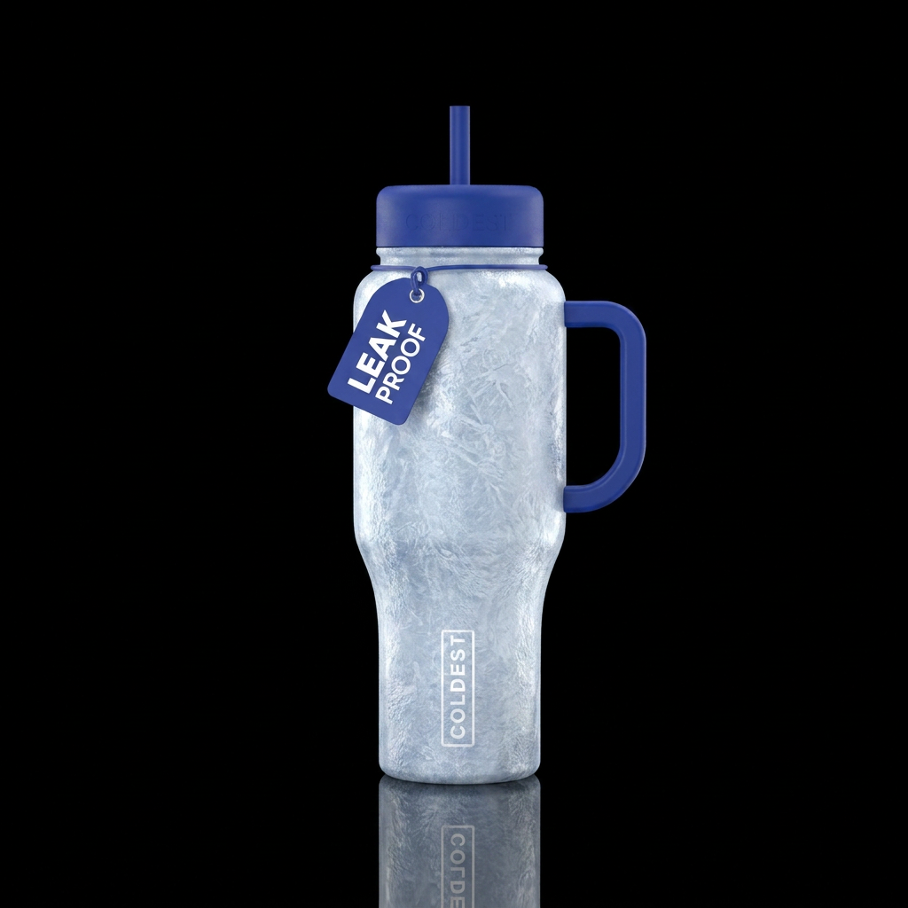 Stay frosty water bottle design