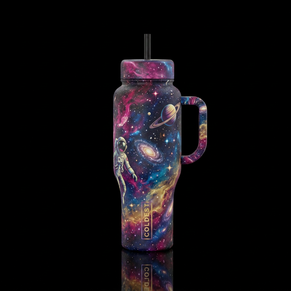 Interstellar Coldie water bottle design