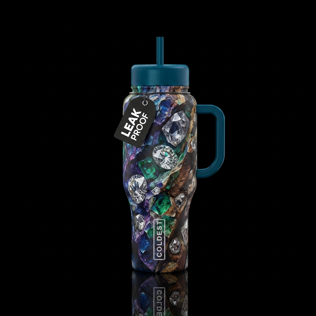 DIAMOND IN THE ROUGH water bottle design