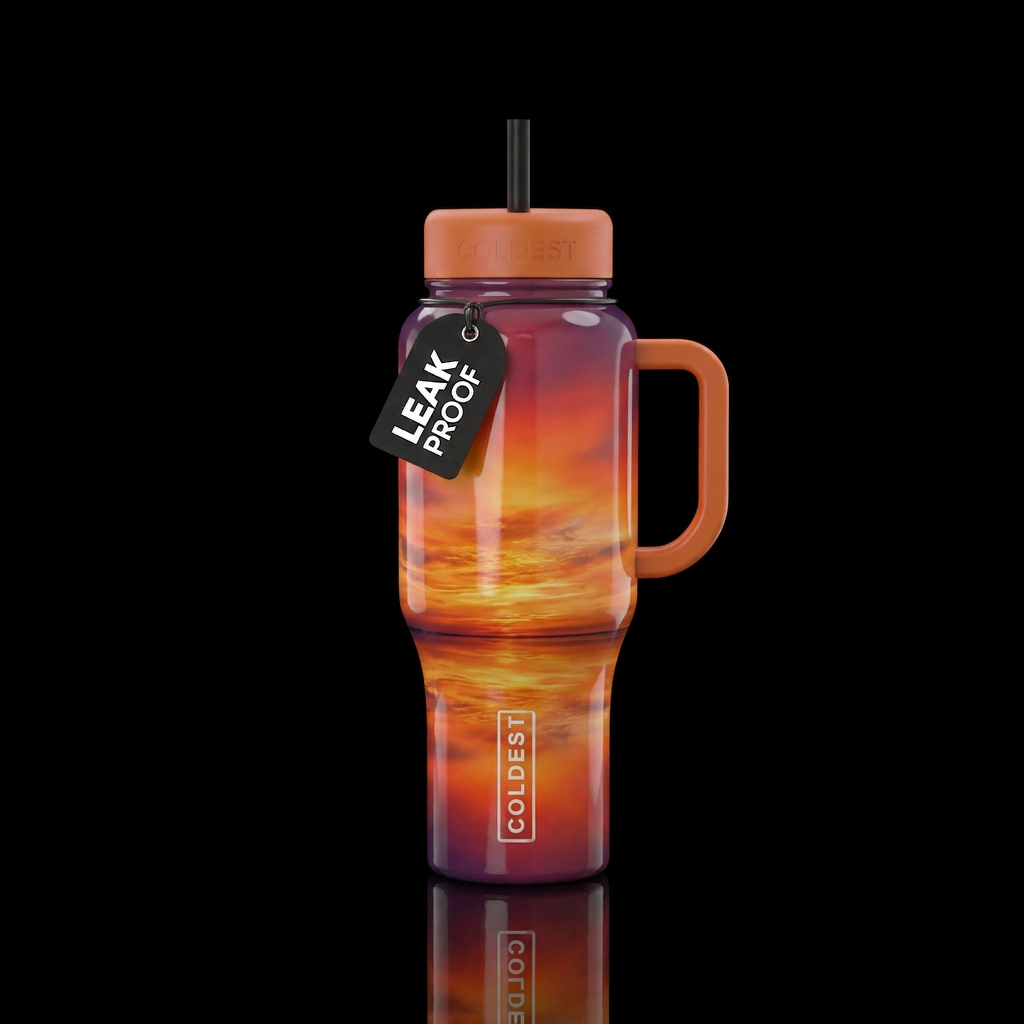 Summer sunset ultra water bottle design