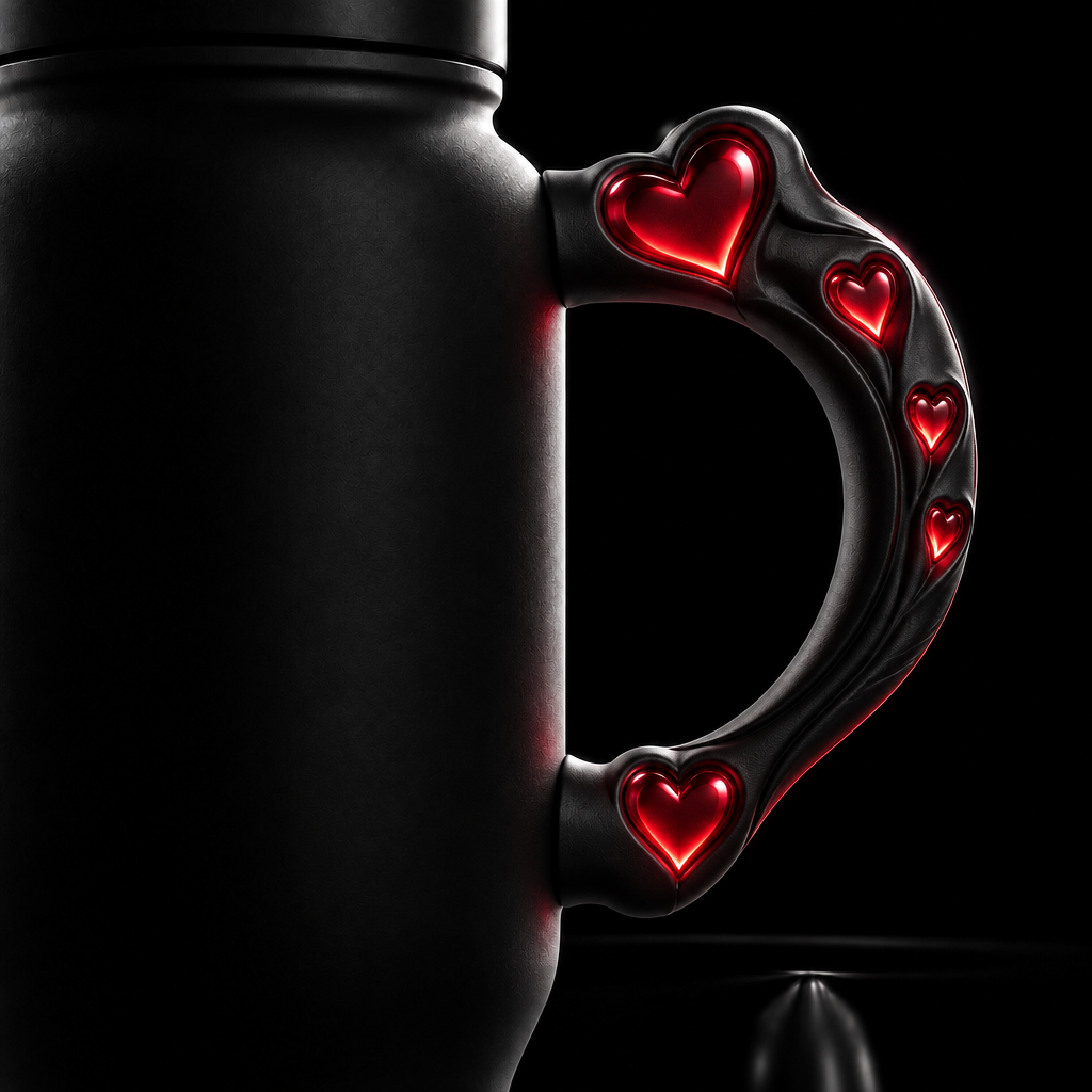 Love is in the air water bottle design