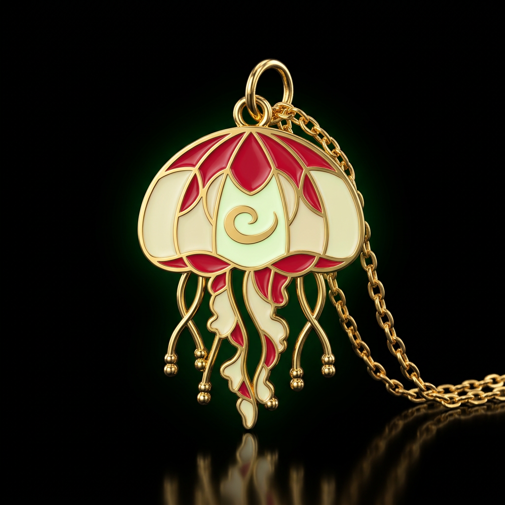 Glowie Fall Jellyfish water bottle design