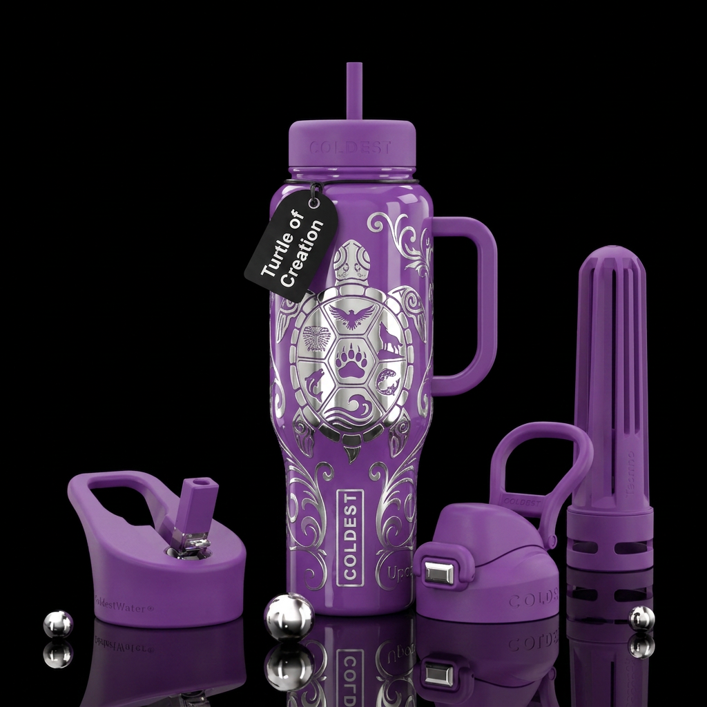 Turtle of Creation================================... water bottle design