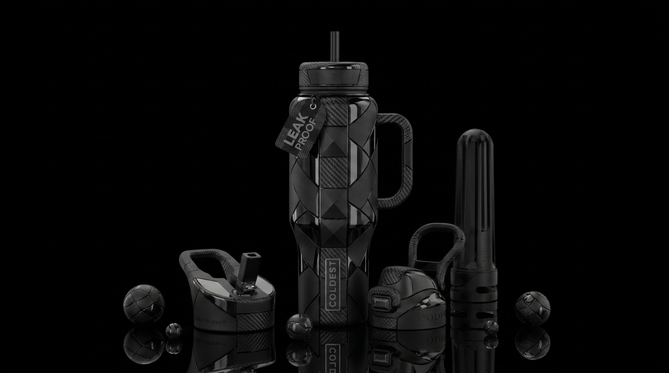 A study in black ---------------------------------... water bottle design
