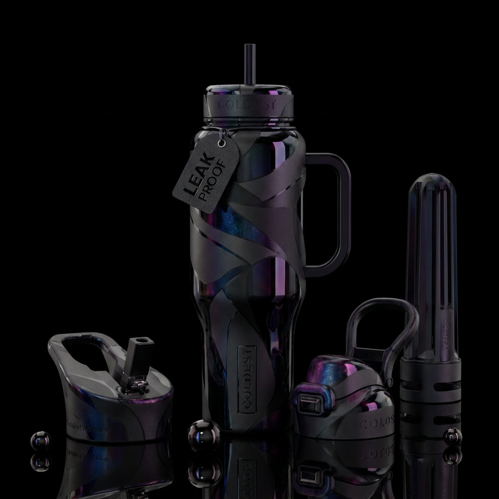 A study in black ---------------------------------... water bottle design