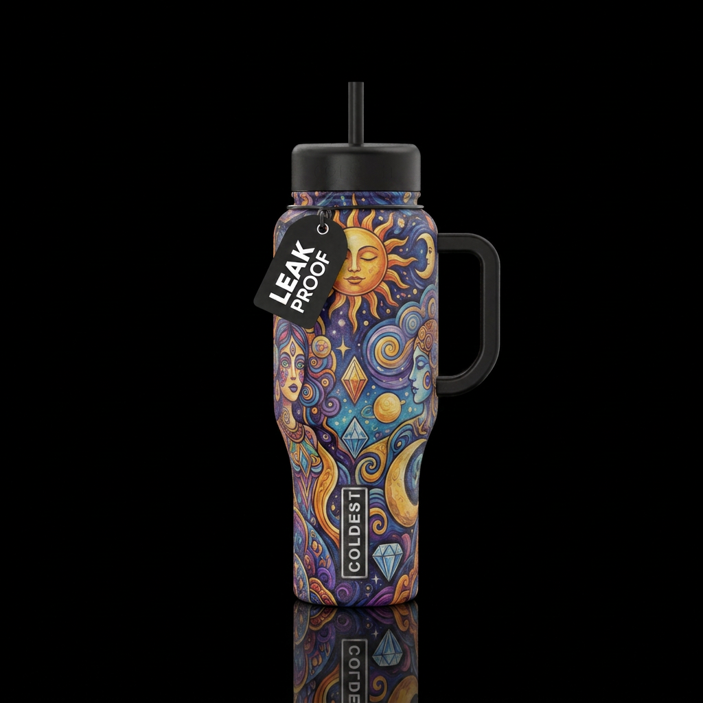 Lucy in the sky with diamonds water bottle design