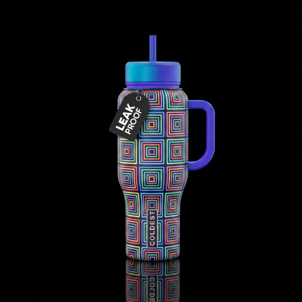 Each square inside another square. Making every sq... water bottle design