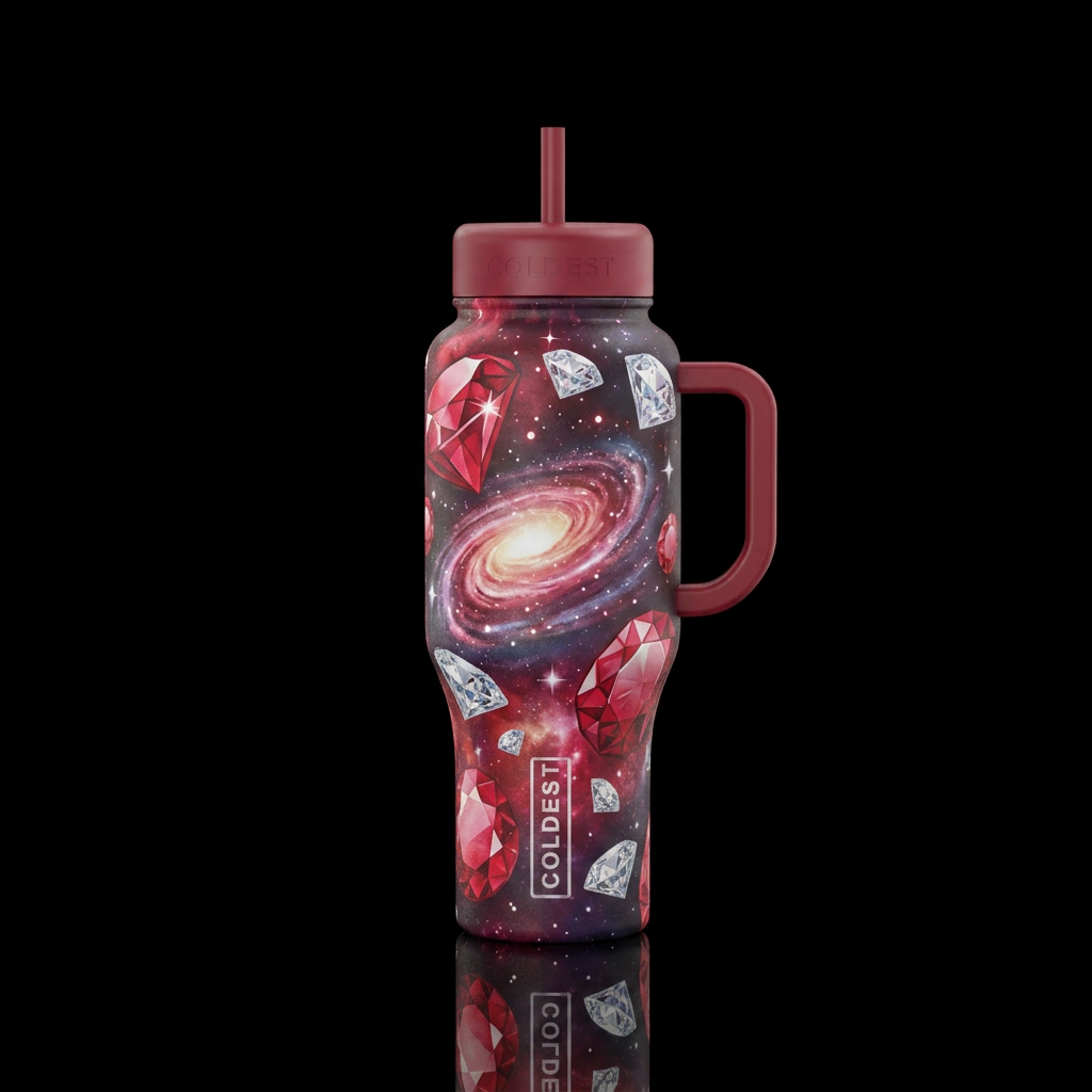 Ruby in th3 sky with diamonds, and we know diamond... water bottle design