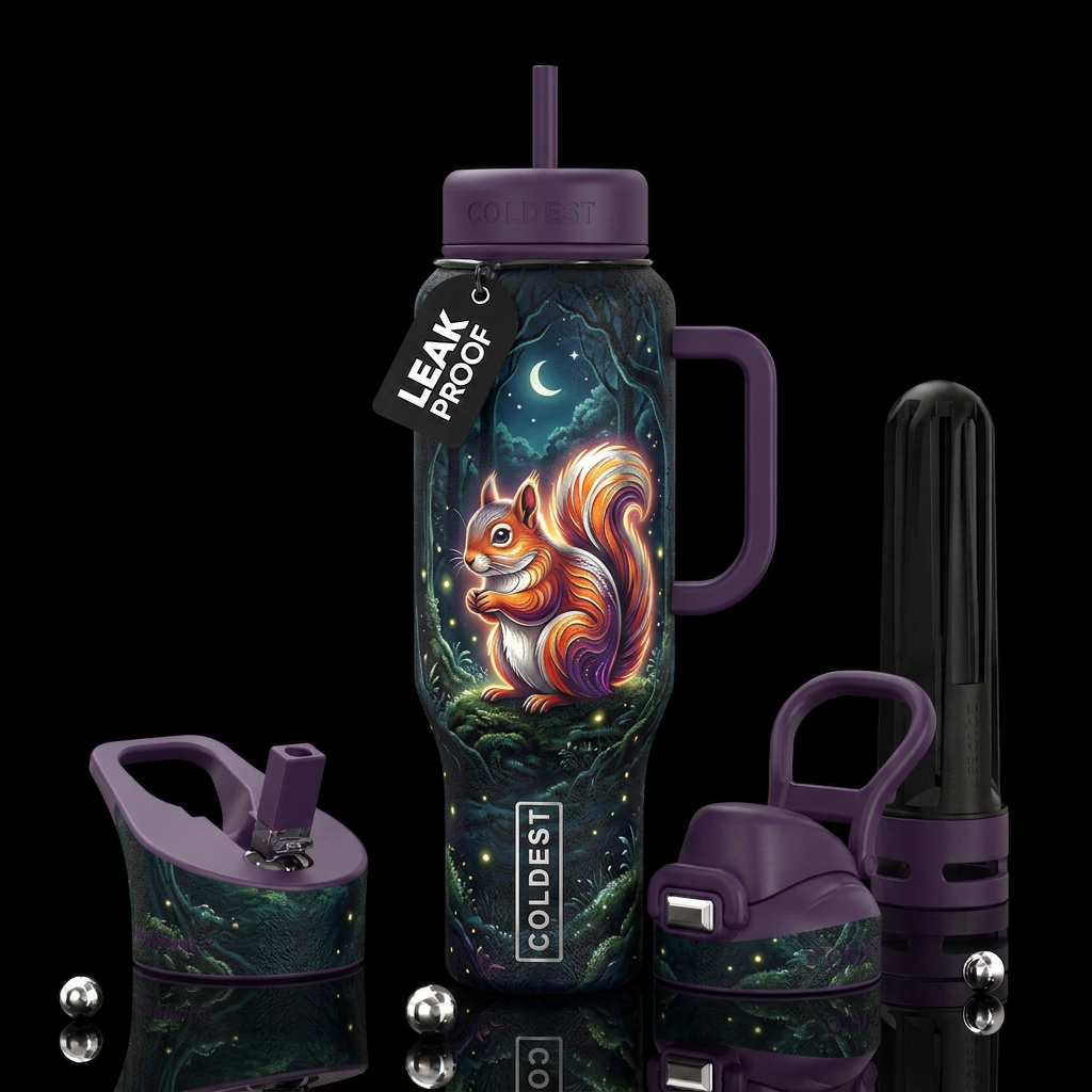Squirrel Spirit Animal water bottle design