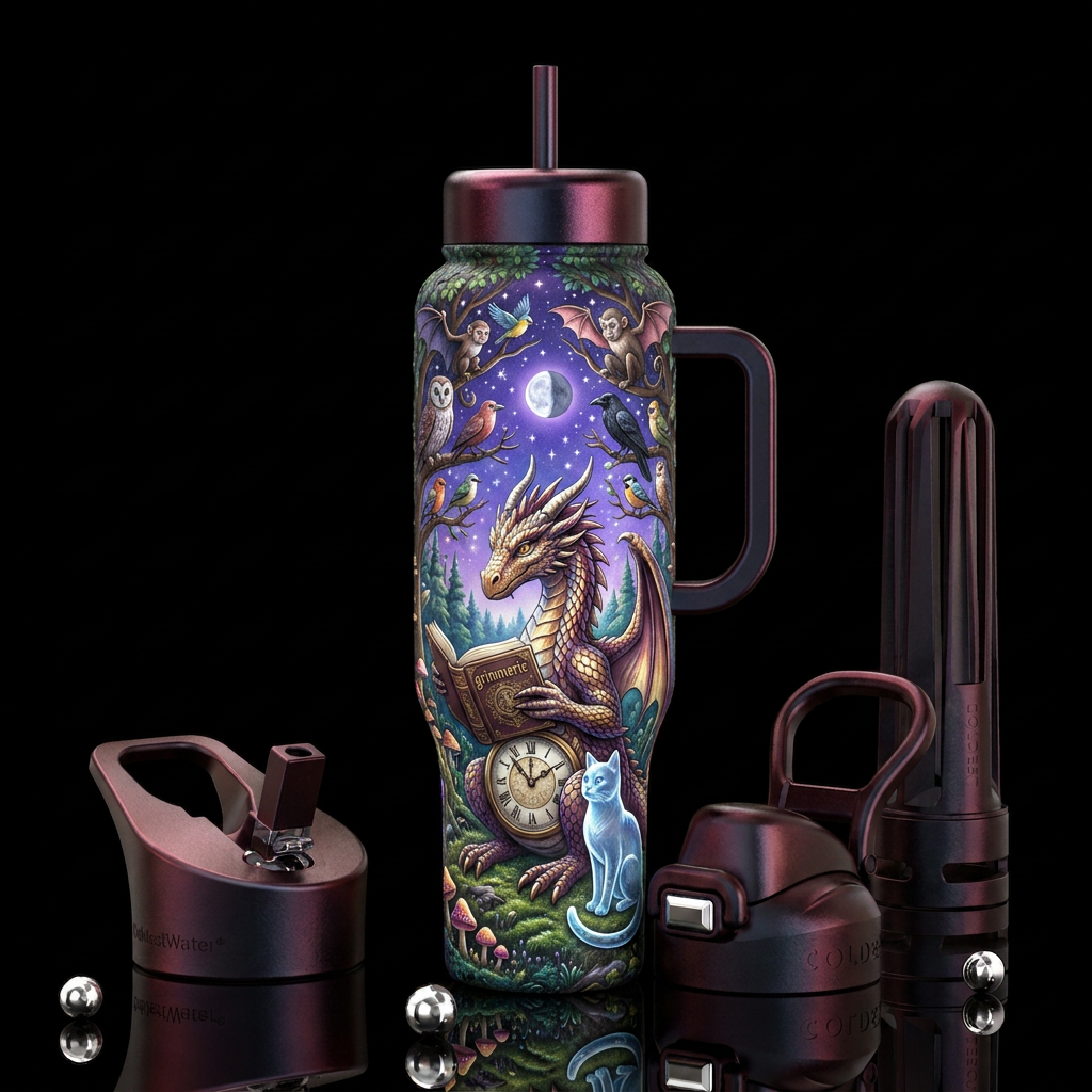 Time Dragon. water bottle design