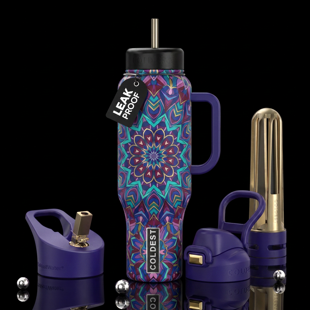 Kaleidoscope water bottle design