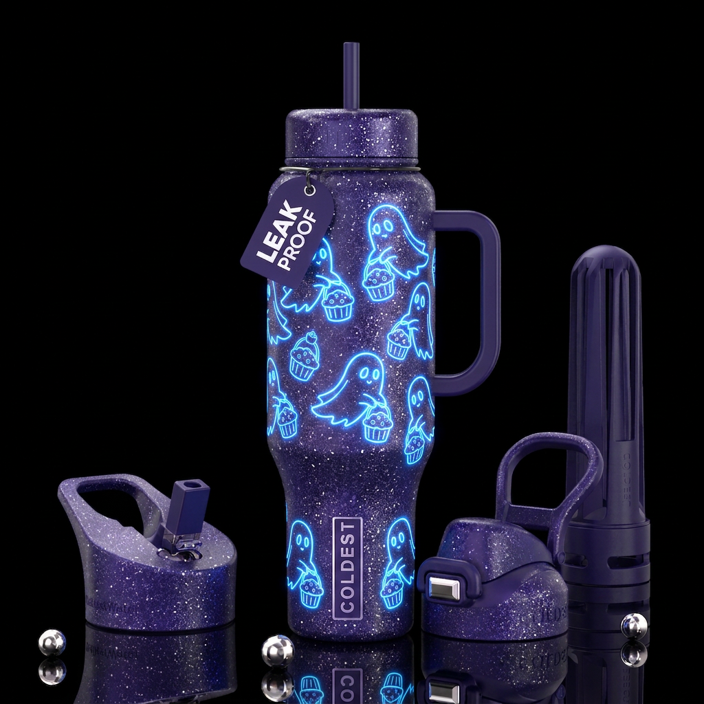 Boo Berry Muffins for Joe water bottle design