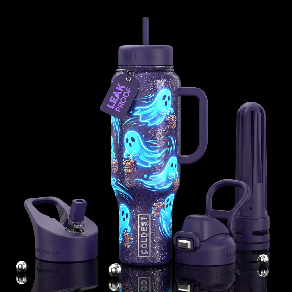 Boo Berry Muffins for Joe water bottle design