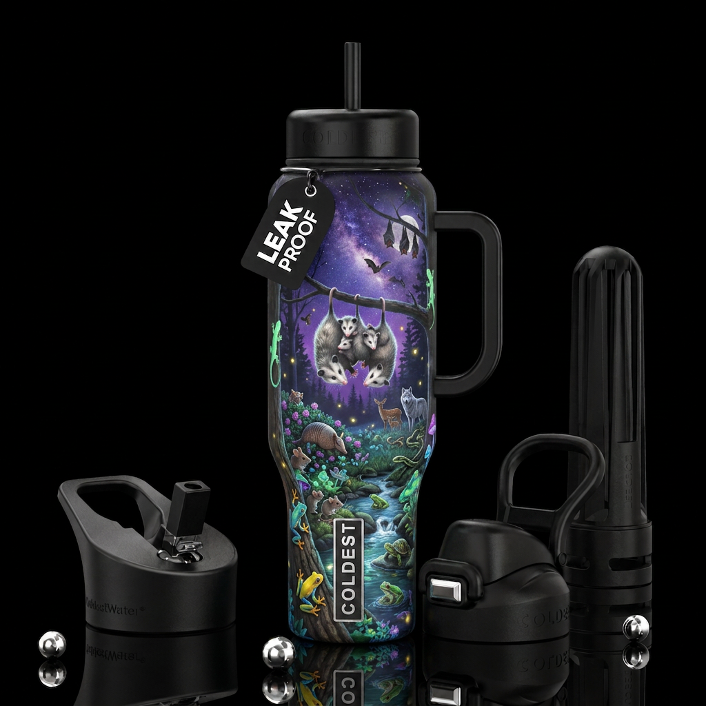 Nightlife water bottle design