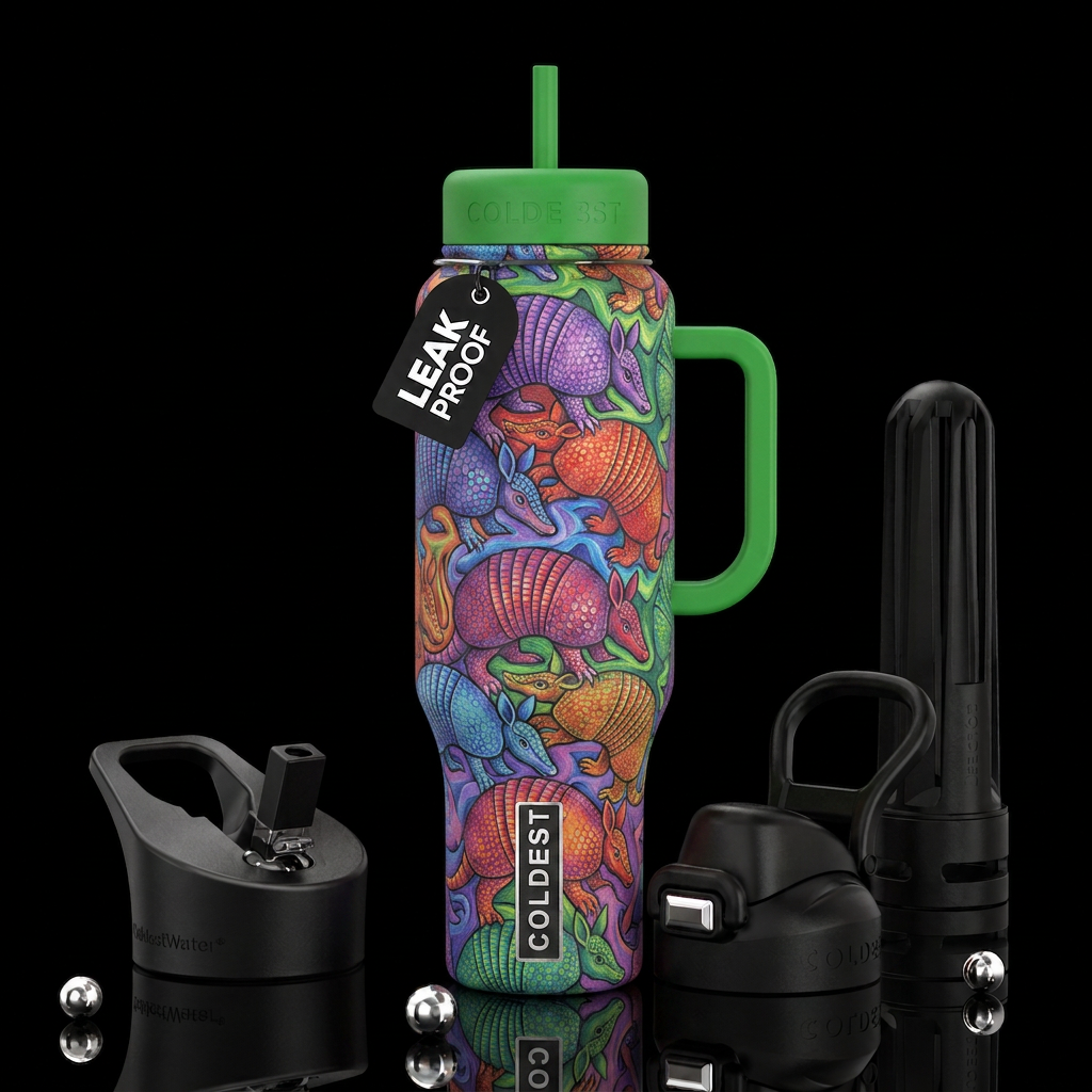 Armadillos water bottle design