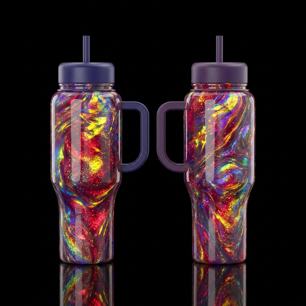 Fire Opal water bottle design