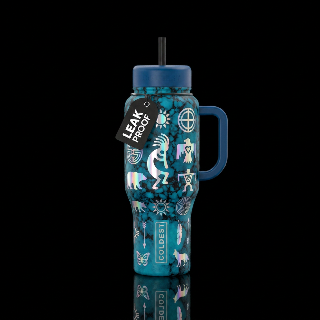 Native American water bottle design