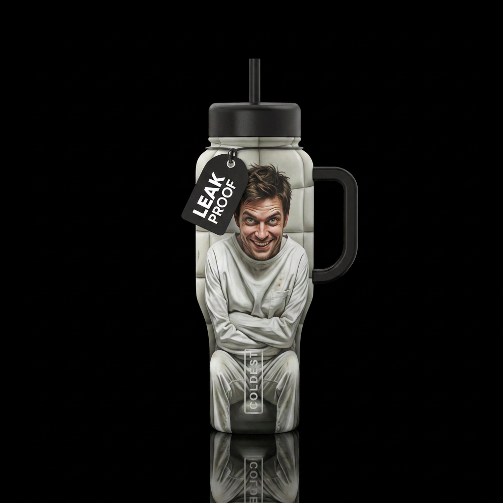 Waiting For Sight Unseen water bottle design