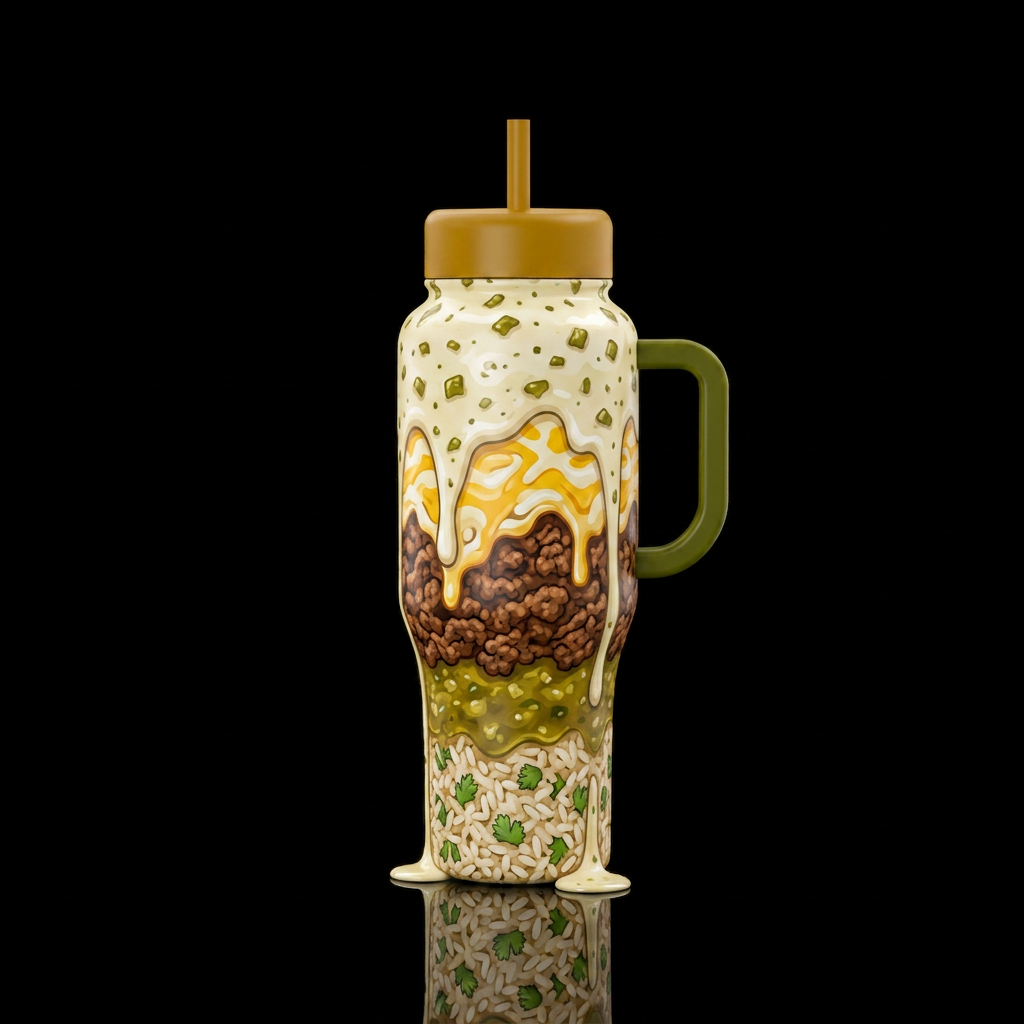 Taco Tuesday water bottle design