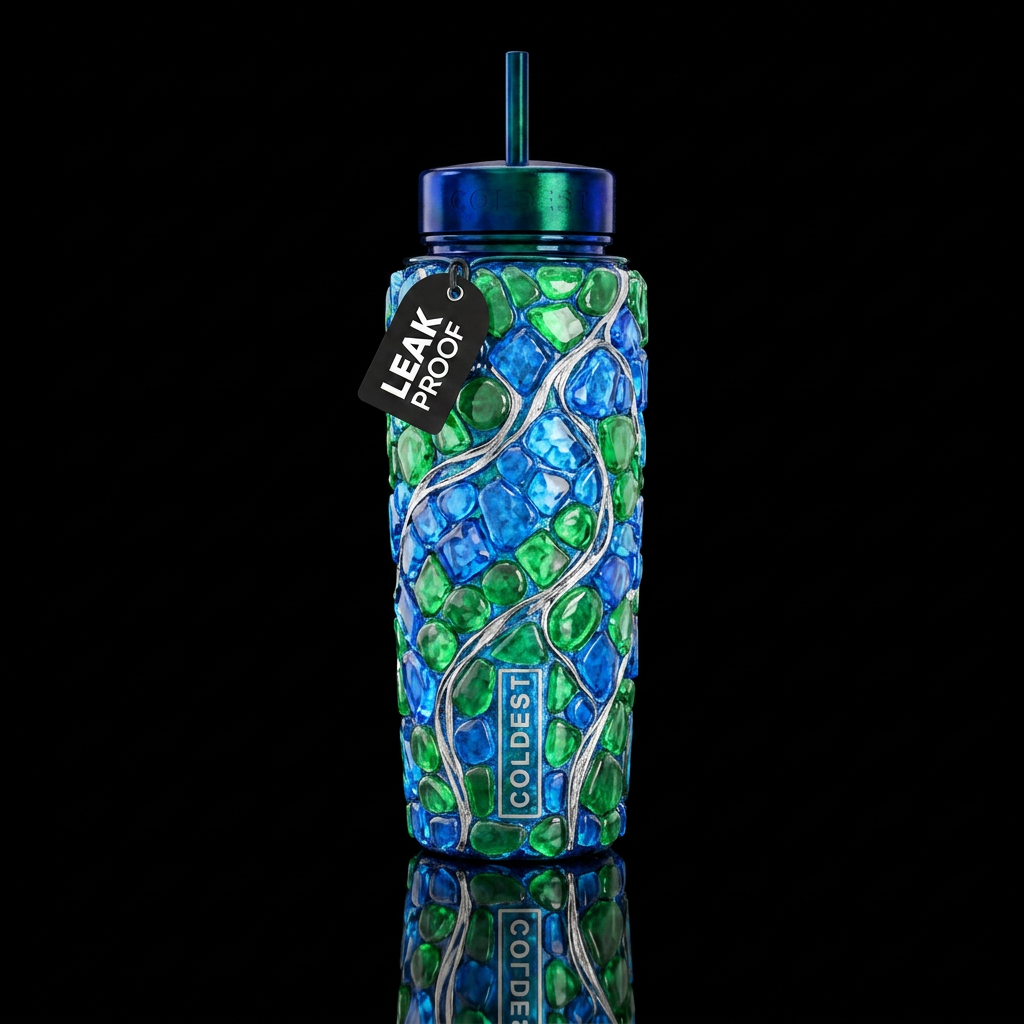 Bling water bottle design