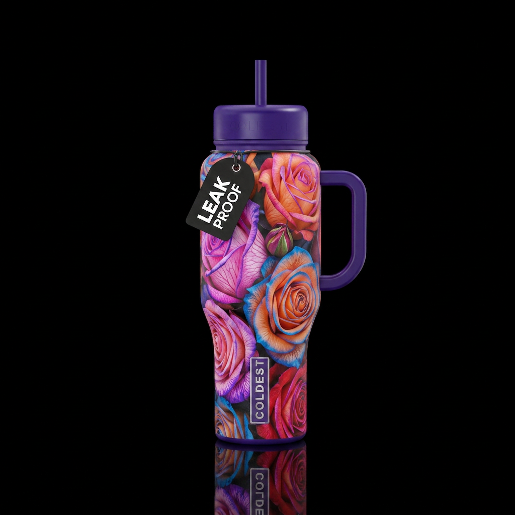 Fairy Roses water bottle design