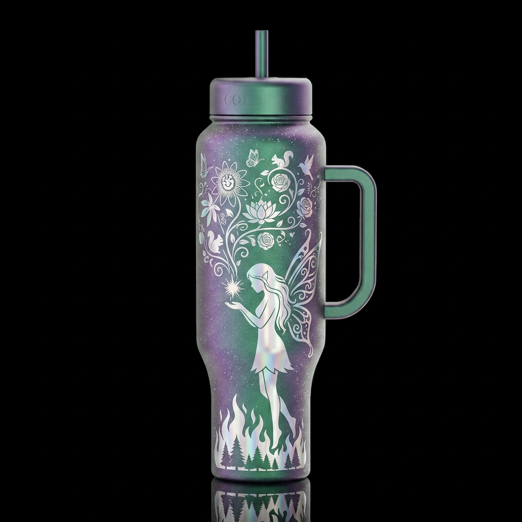 Forest Healing water bottle design
