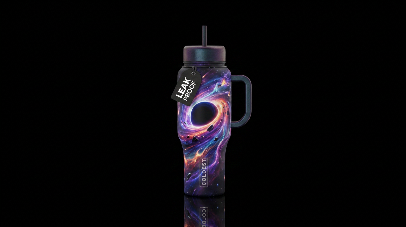 Black Hole water bottle design