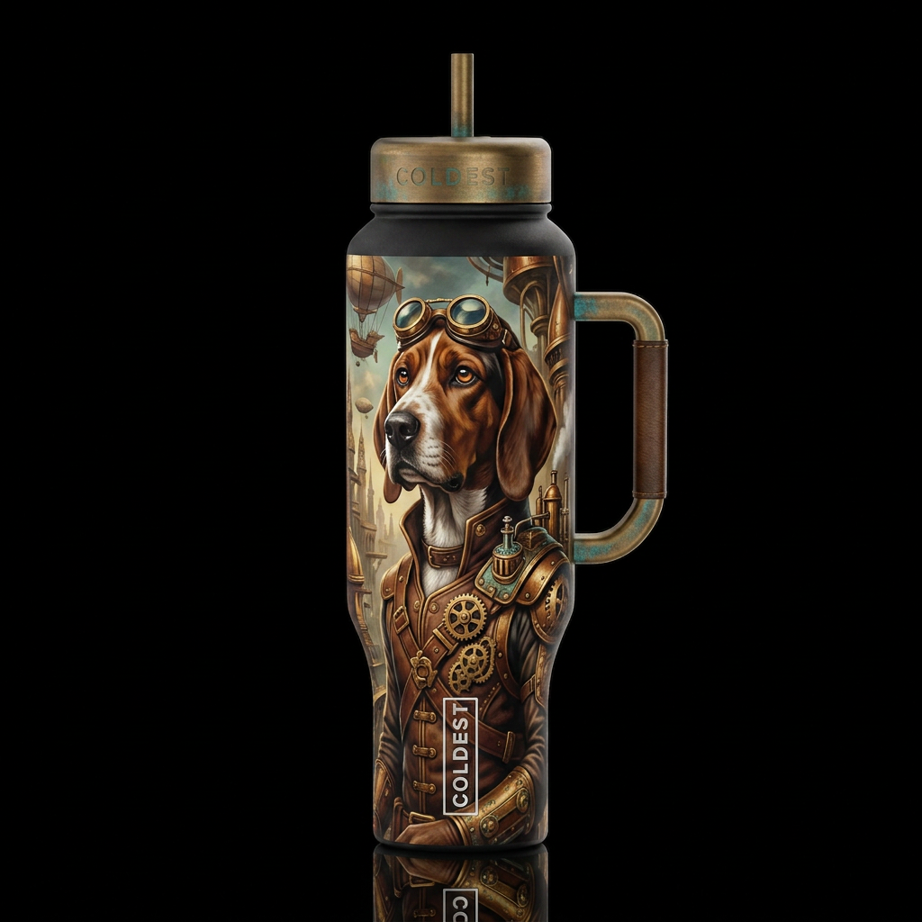 Steam Punk Rugby water bottle design
