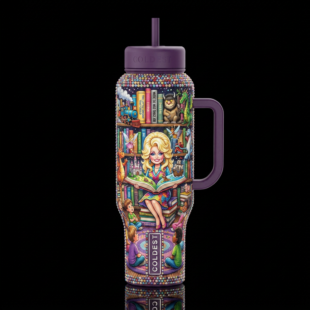 Bedazzled Dolly #3 water bottle design
