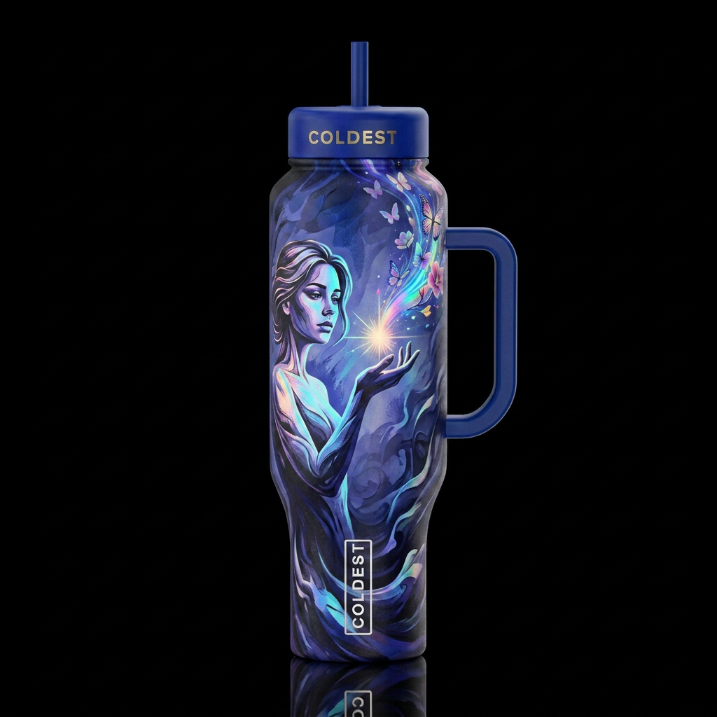 Moonlight Survivor water bottle design