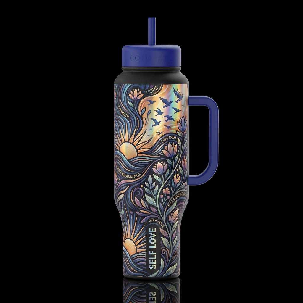 New Horizons water bottle design