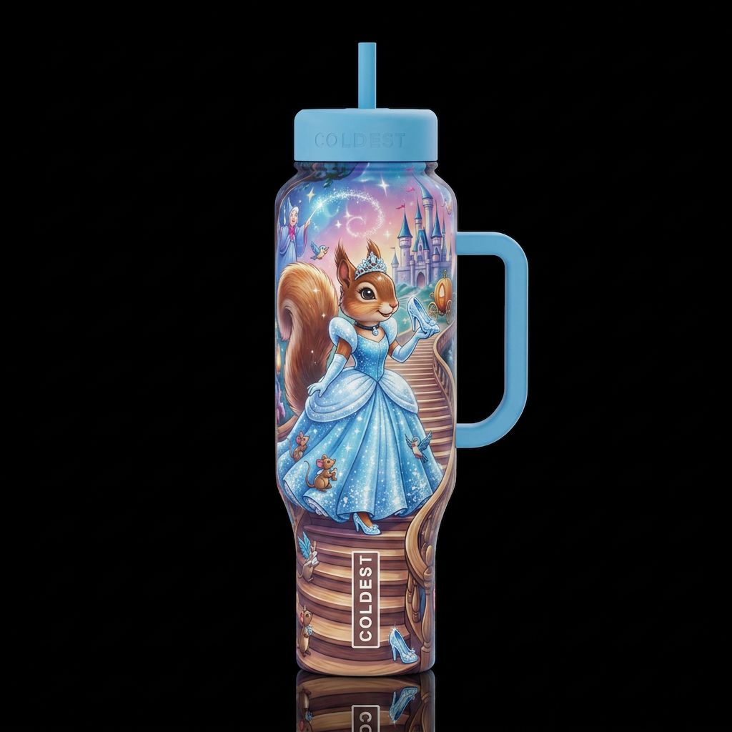 Squirrella water bottle design