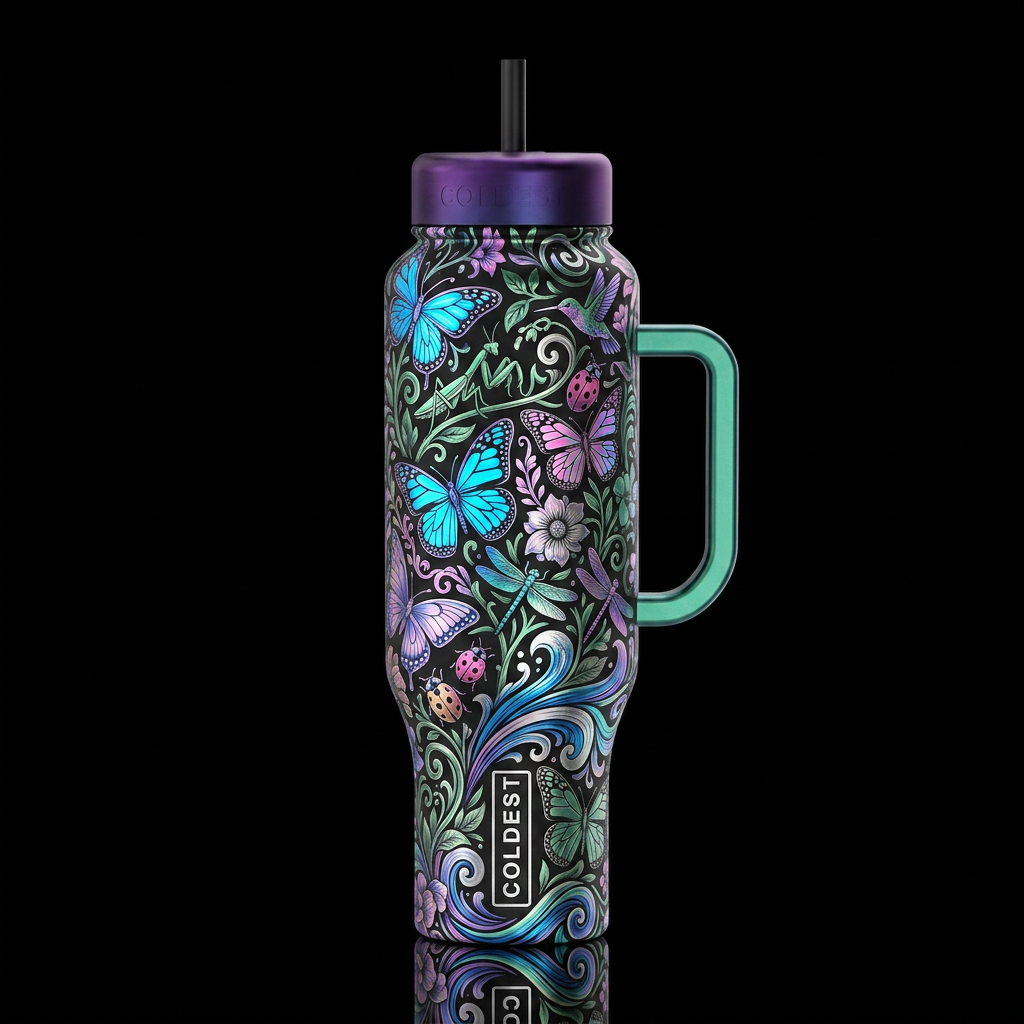 Be Vibrant water bottle design