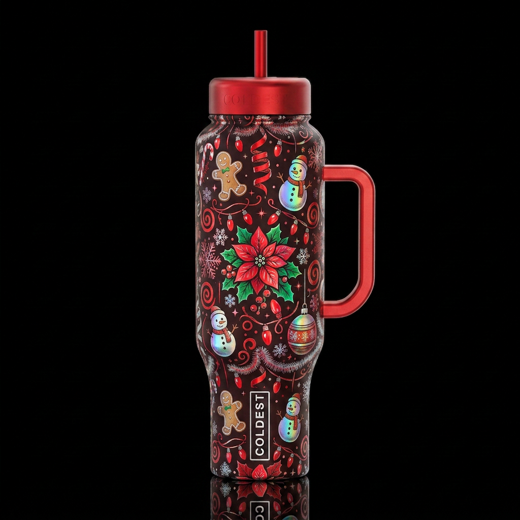 Christmas Memories water bottle design
