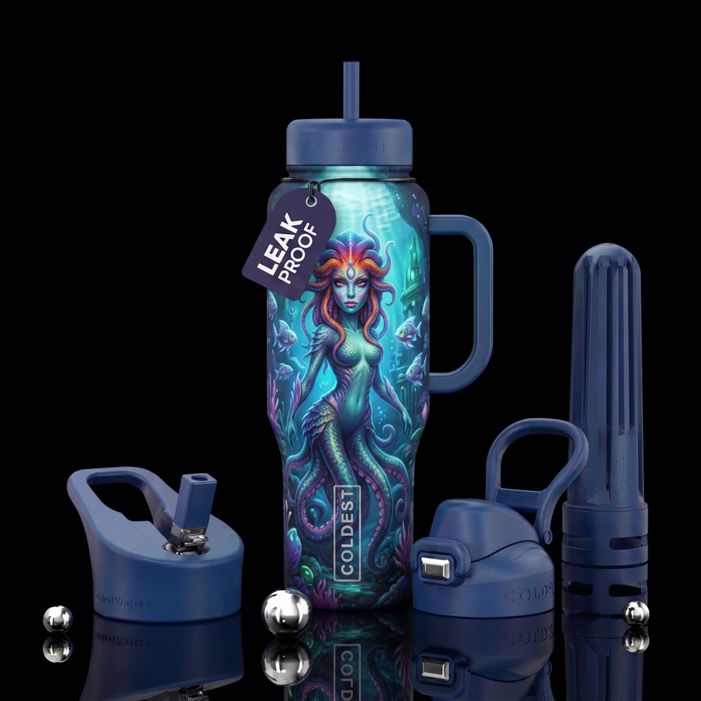 Cthulhu's Daughter water bottle design