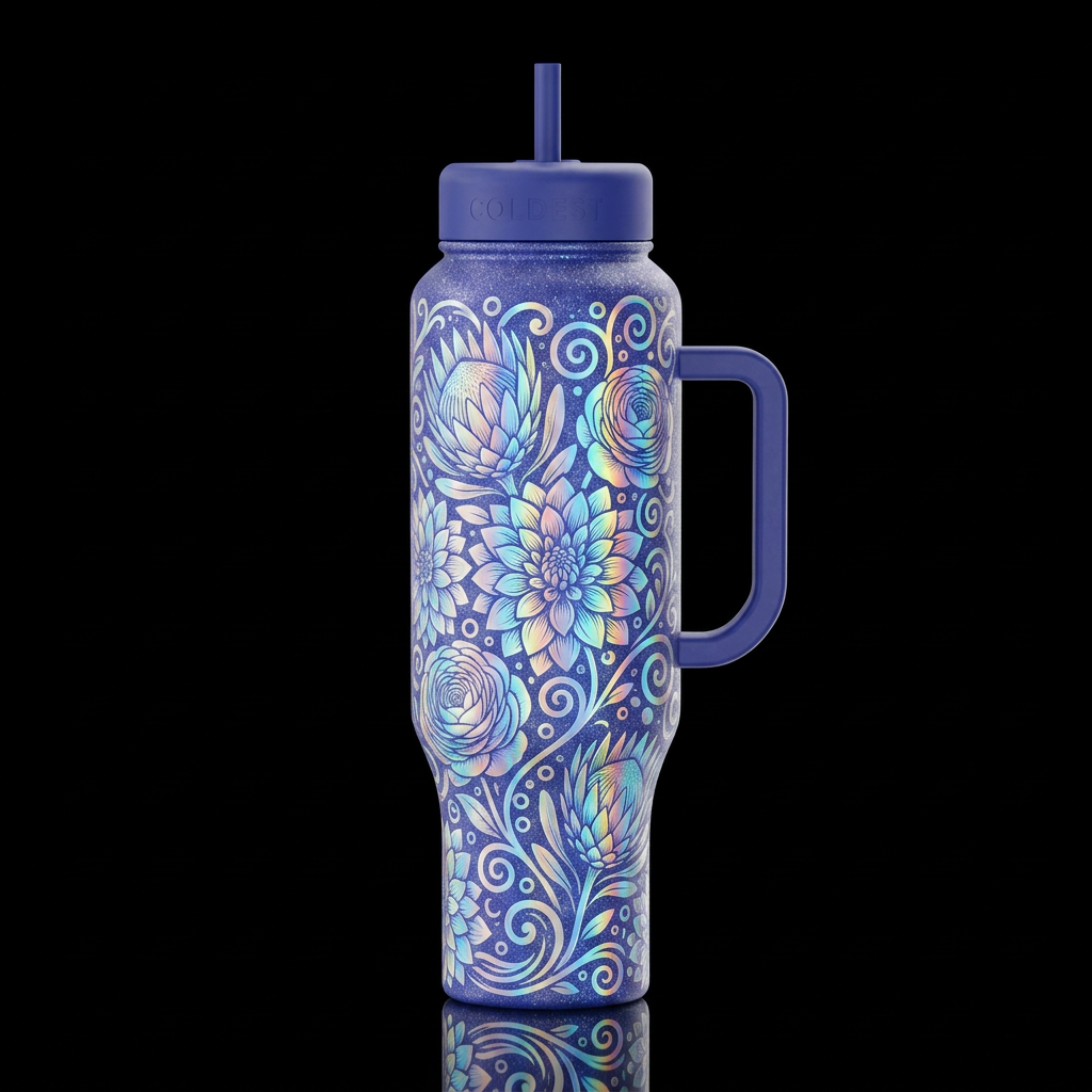 Moonlight Garden water bottle design