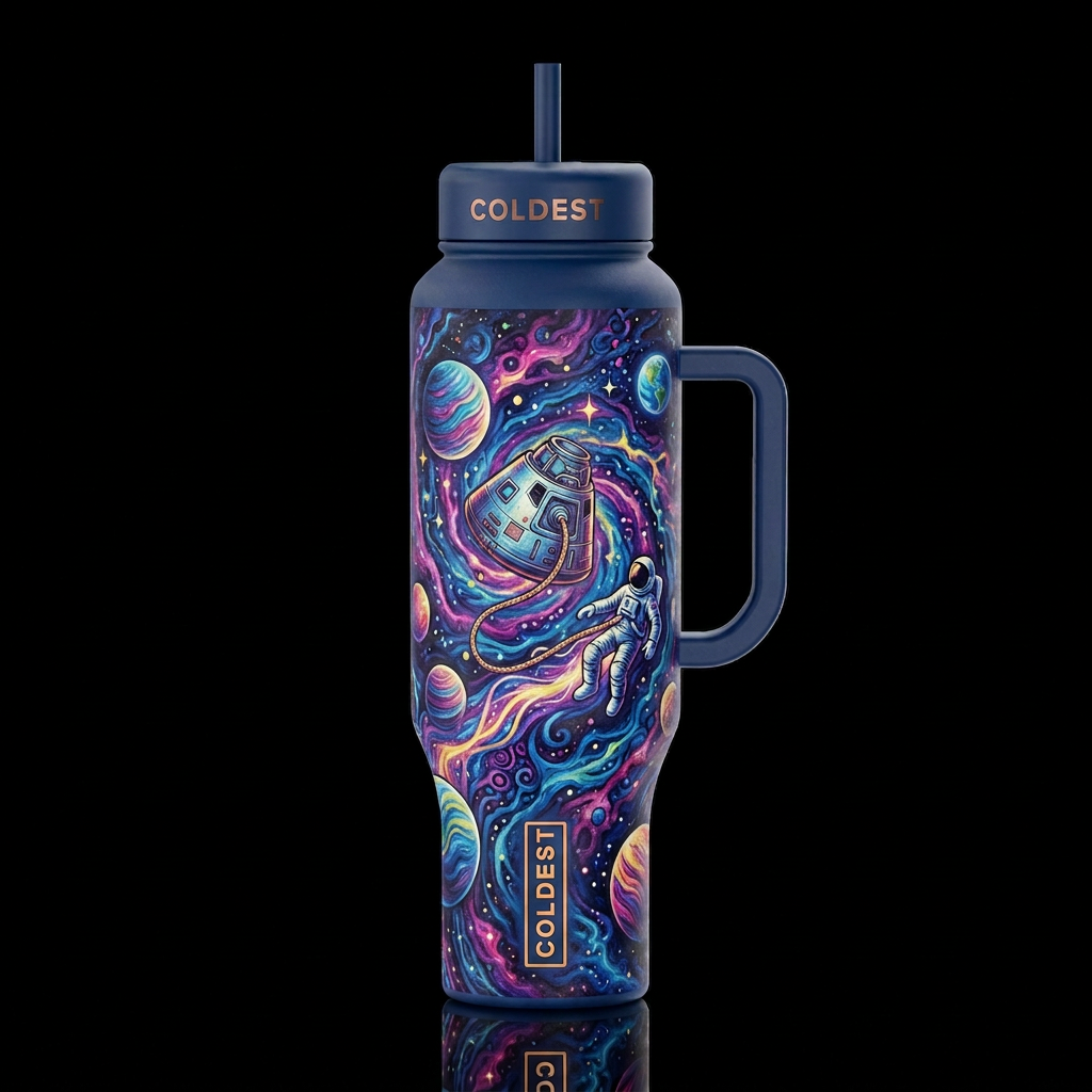 Space Oddity water bottle design