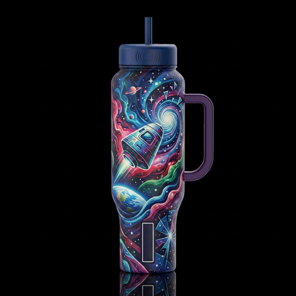 Space Oddity water bottle design