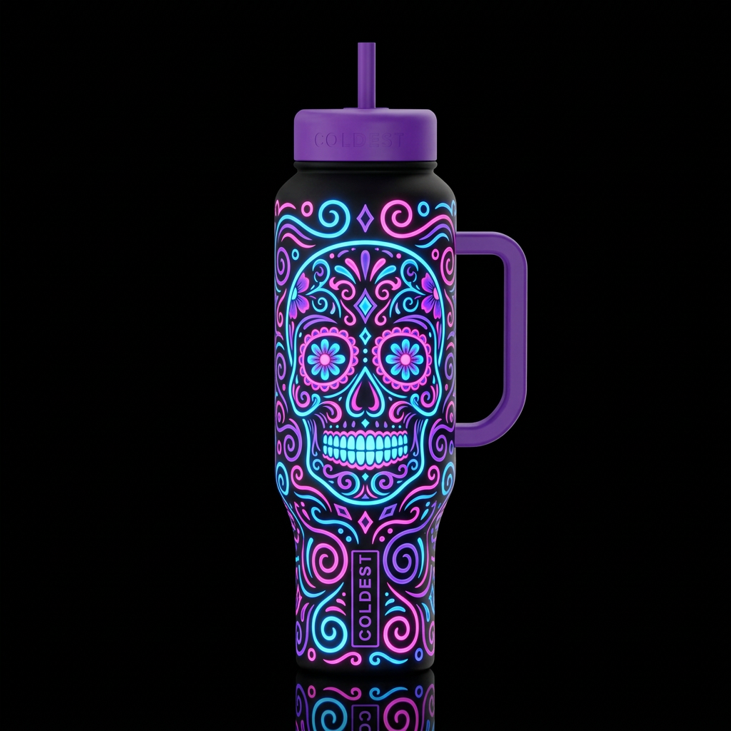 Skull Candy water bottle design