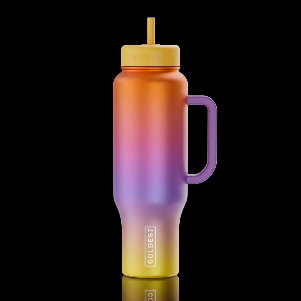Sunrise water bottle design