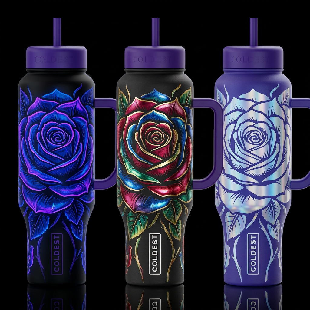 A Rose By Any Other Name water bottle design