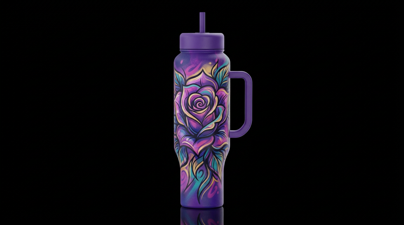 Rose water bottle design
