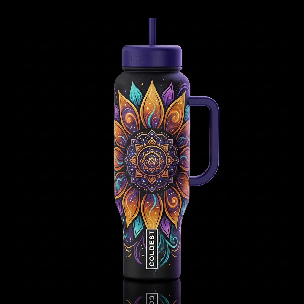 Sunflower water bottle design