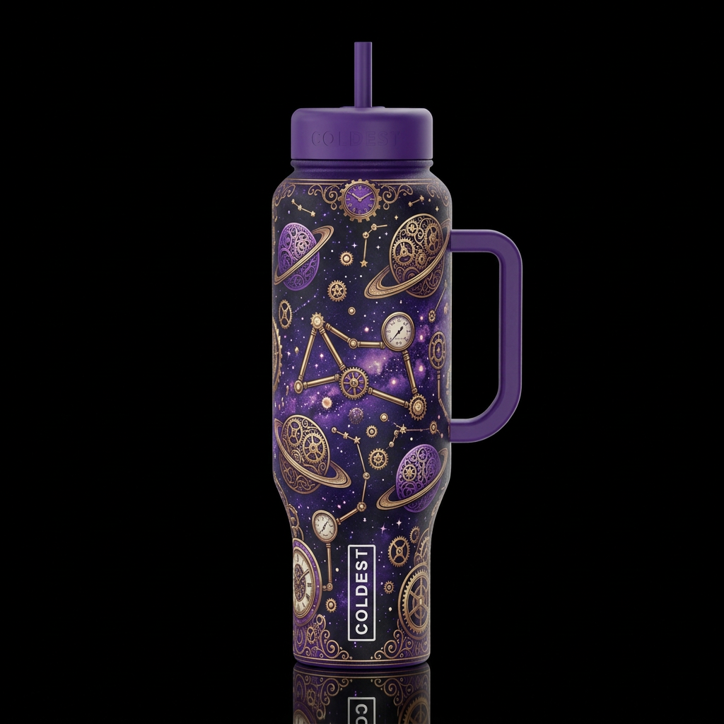 Space Punk water bottle design